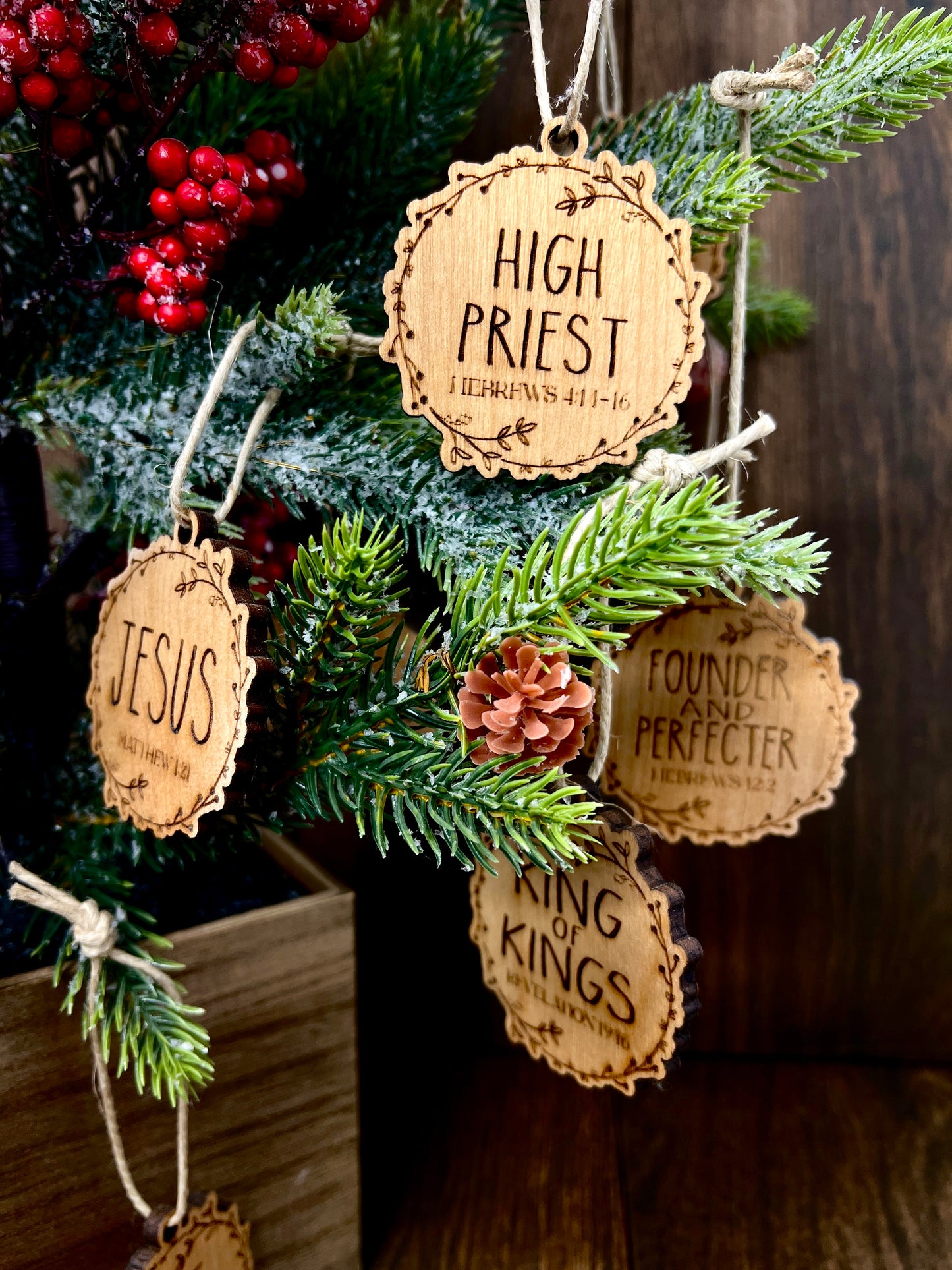 25 Names of Jesus Ornaments
