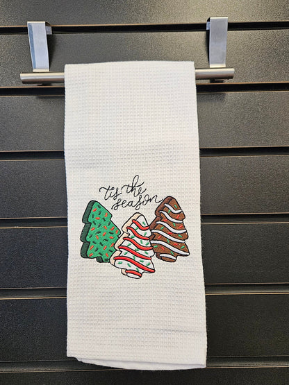 Embroidered Decorative Holiday Hand Towels