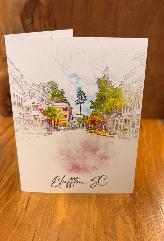 Old Town Bluffton Greeting Cards