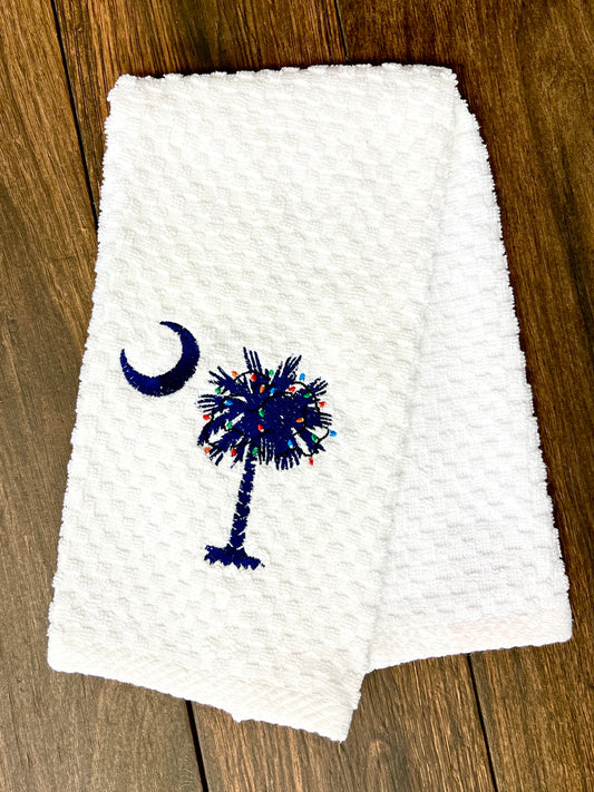 Embroidered Decorative Holiday Hand Towels