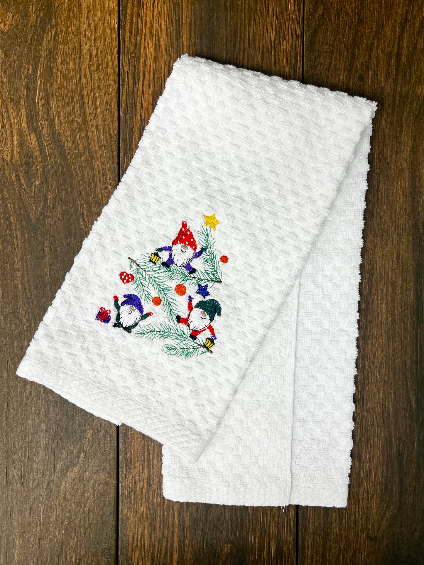 Embroidered Decorative Holiday Hand Towels
