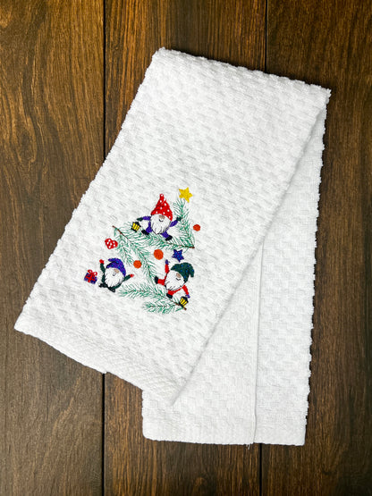 Embroidered Decorative Holiday Hand Towels