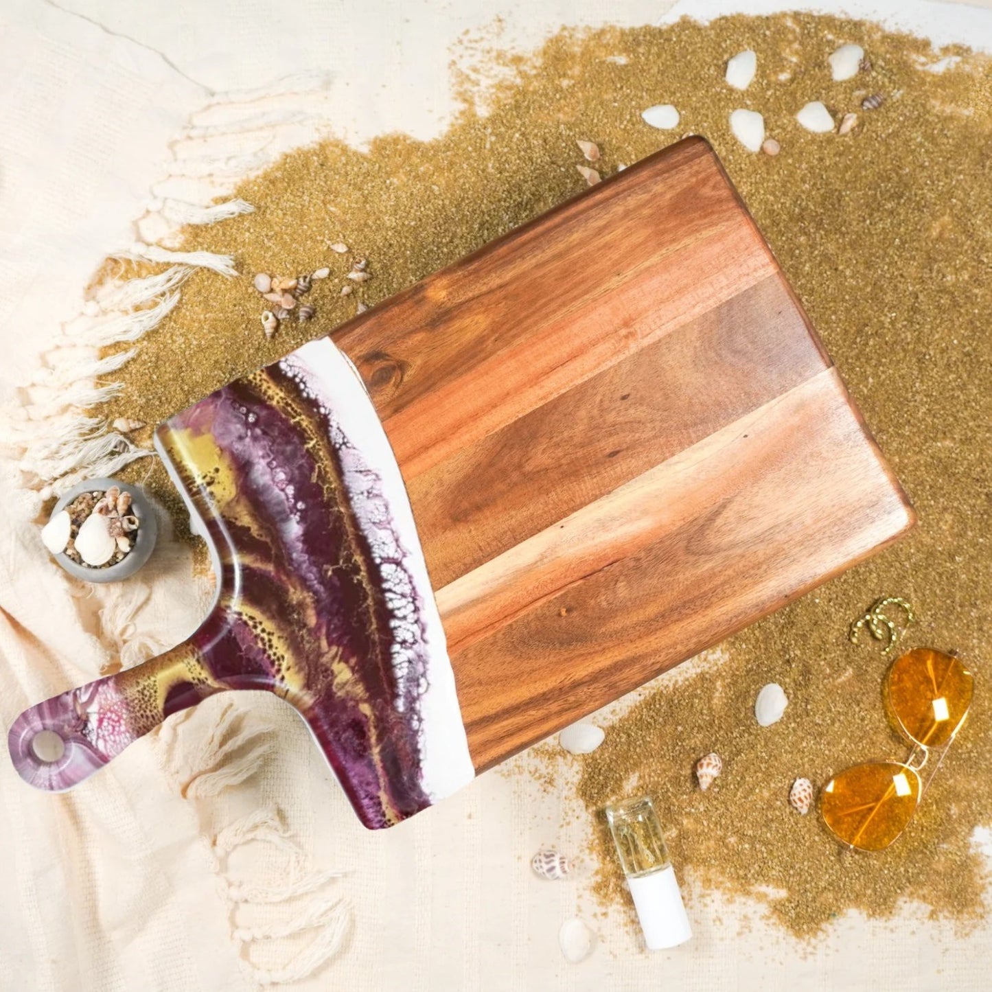 Customizable Resin Art Acacia Wooden Cutting Boards