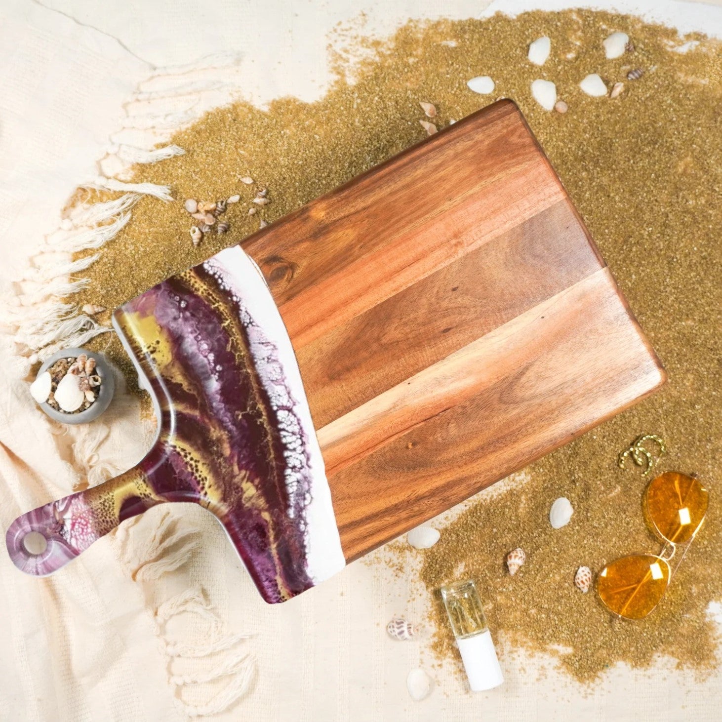 Customizable Resin Art Acacia Wooden Cutting Boards