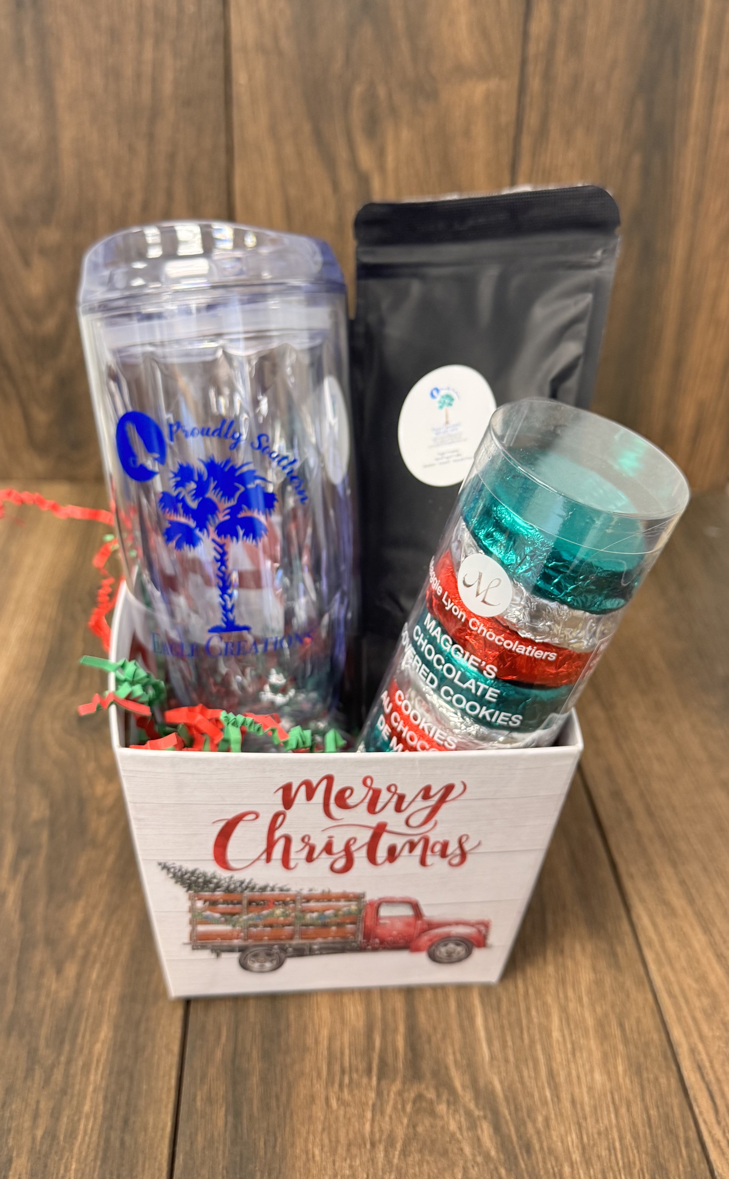 Christmas Coffee and Cookies Basket