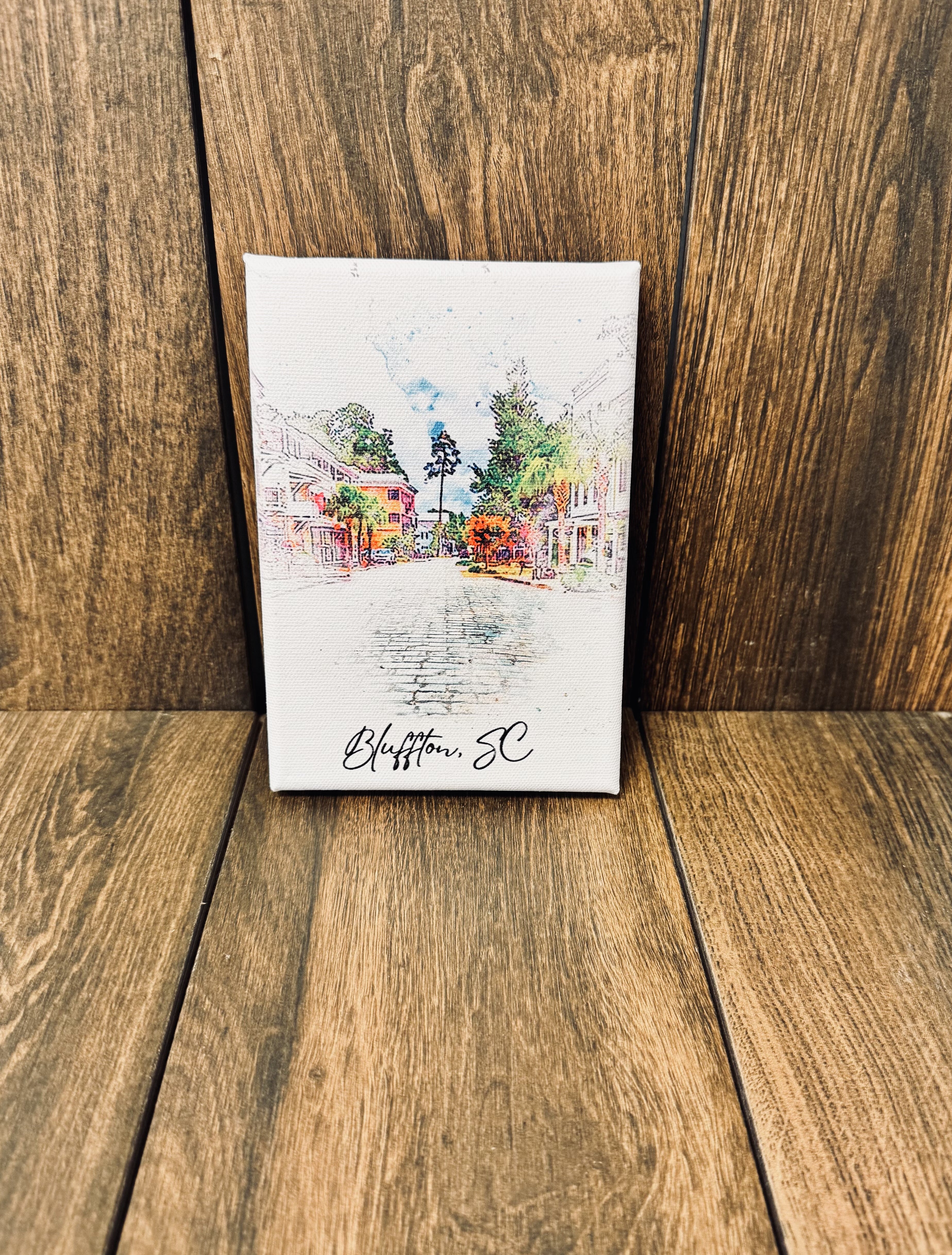 Old Town Bluffton Canvas Print