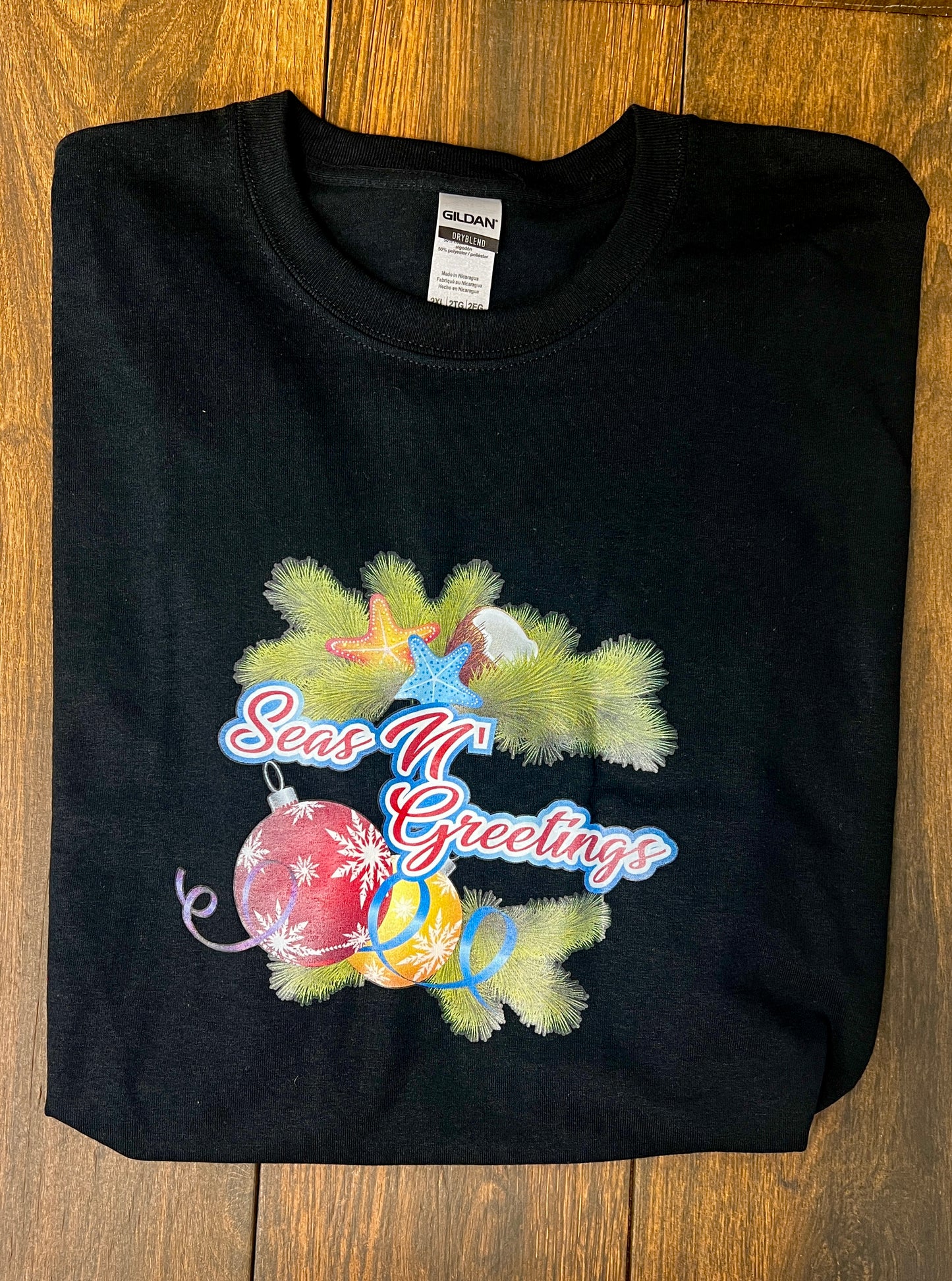 “Seas N’ Greetings” - Christmas Shirt