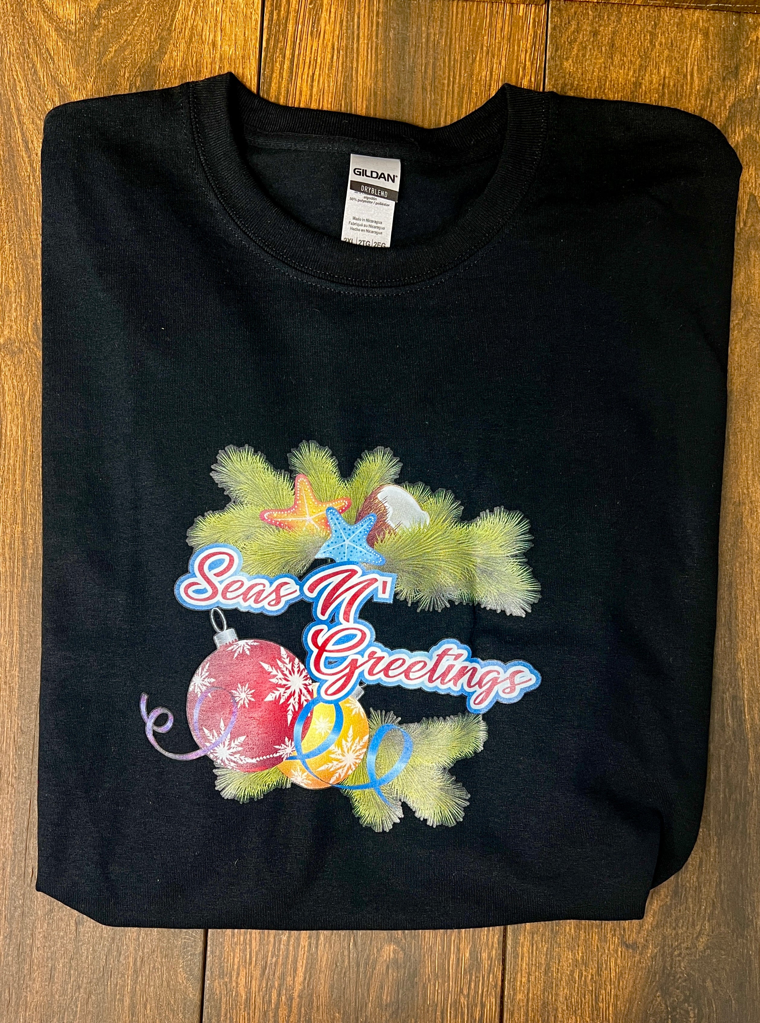 “Seas N’ Greetings” - Christmas Shirt
