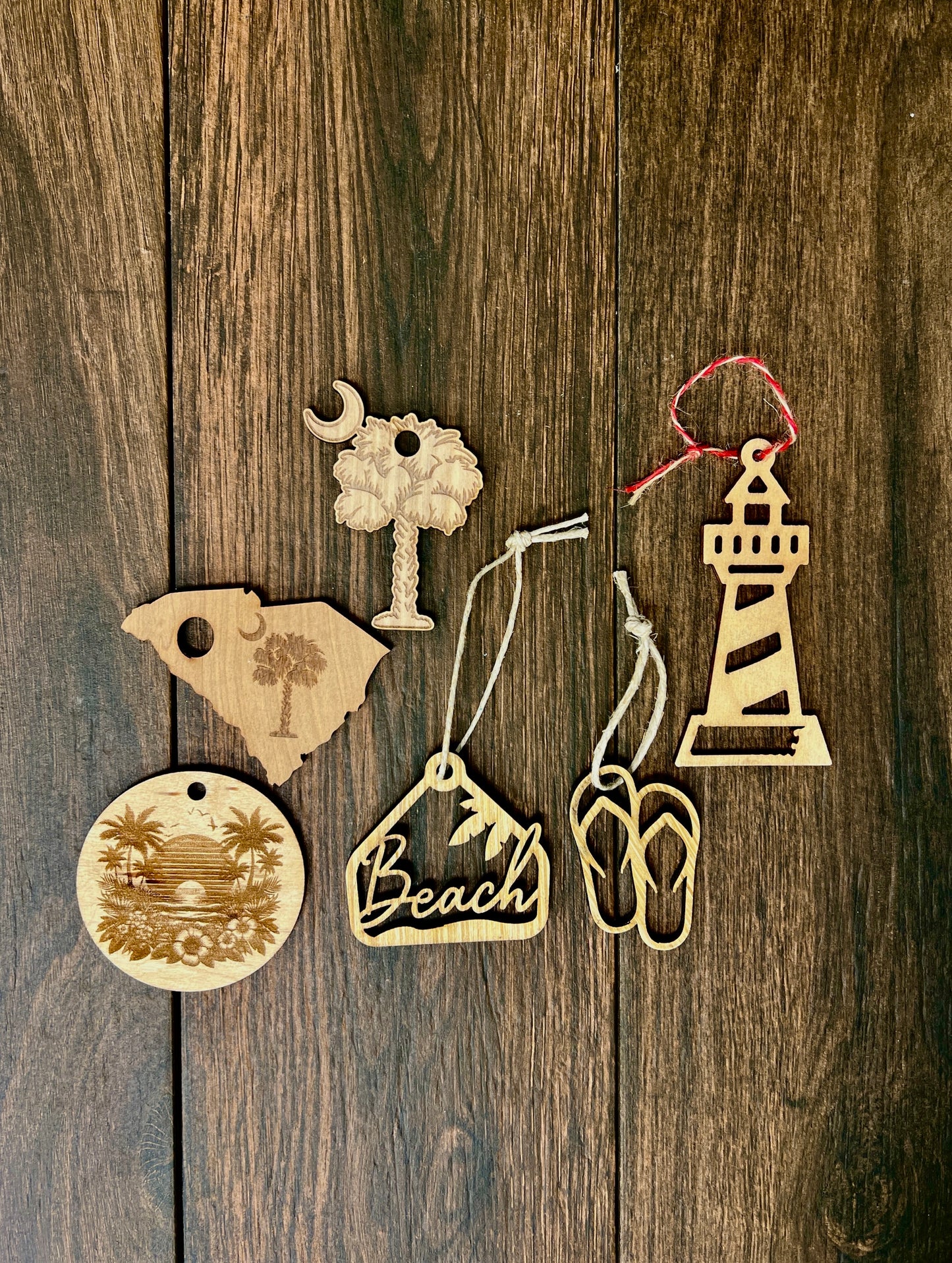 Customizable Wooden Ornaments – Laser Engraved